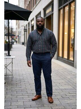 Lauren Ralph Lauren Non-Iron Plaid Button-Down Shirt (SKU#1176)